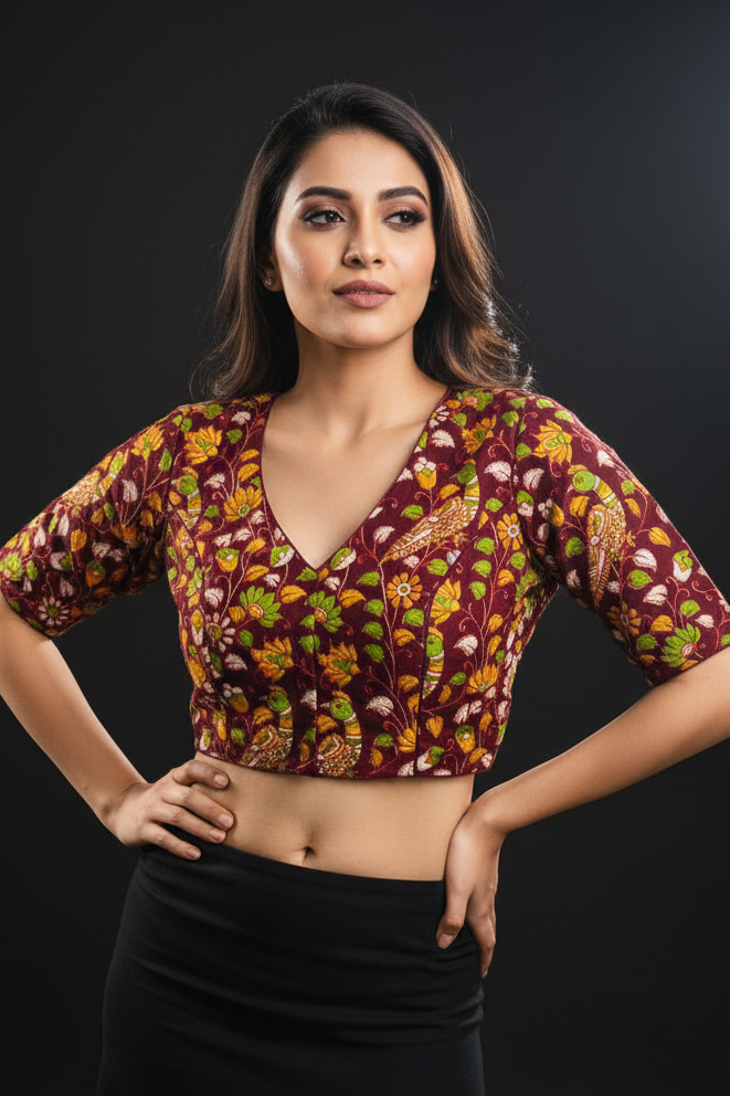 kalamkari Deals-Designer Blouse