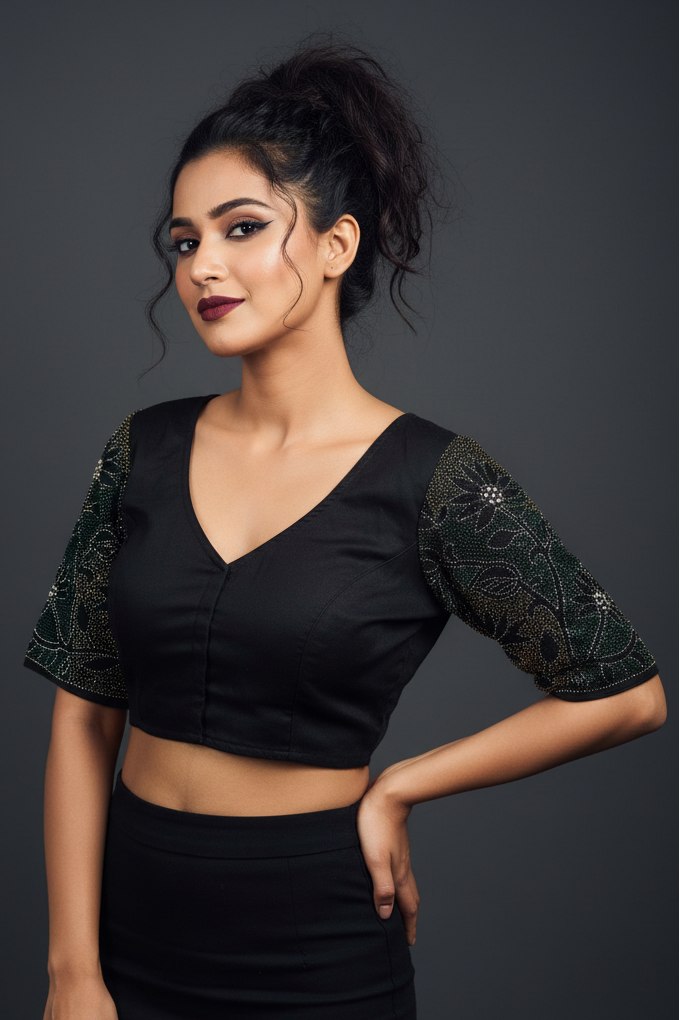 Heritage Kantha Handwork Blouse