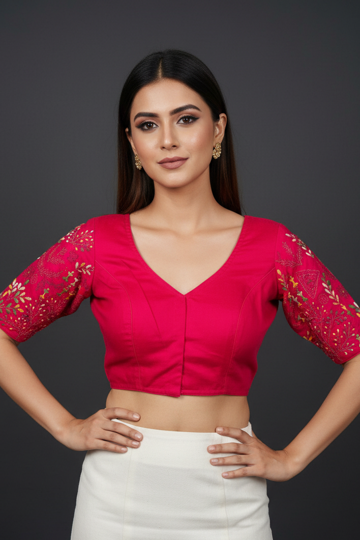 Threaded Luxury Handwork Blouse