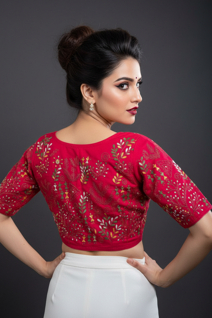Threaded Luxury Handwork Blouse