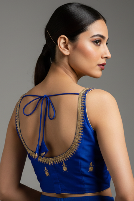 Glamour Galore – Fancy Zari Work Designer Blouse