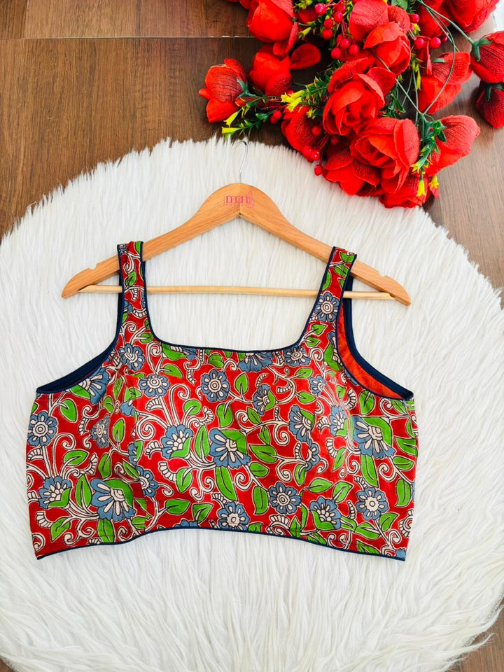 Pop Fusion kalamkari-Designer Blouse