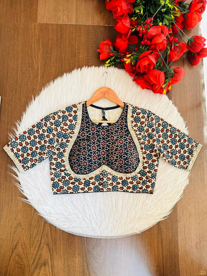 Ajrakh Aura- Designer Blouse