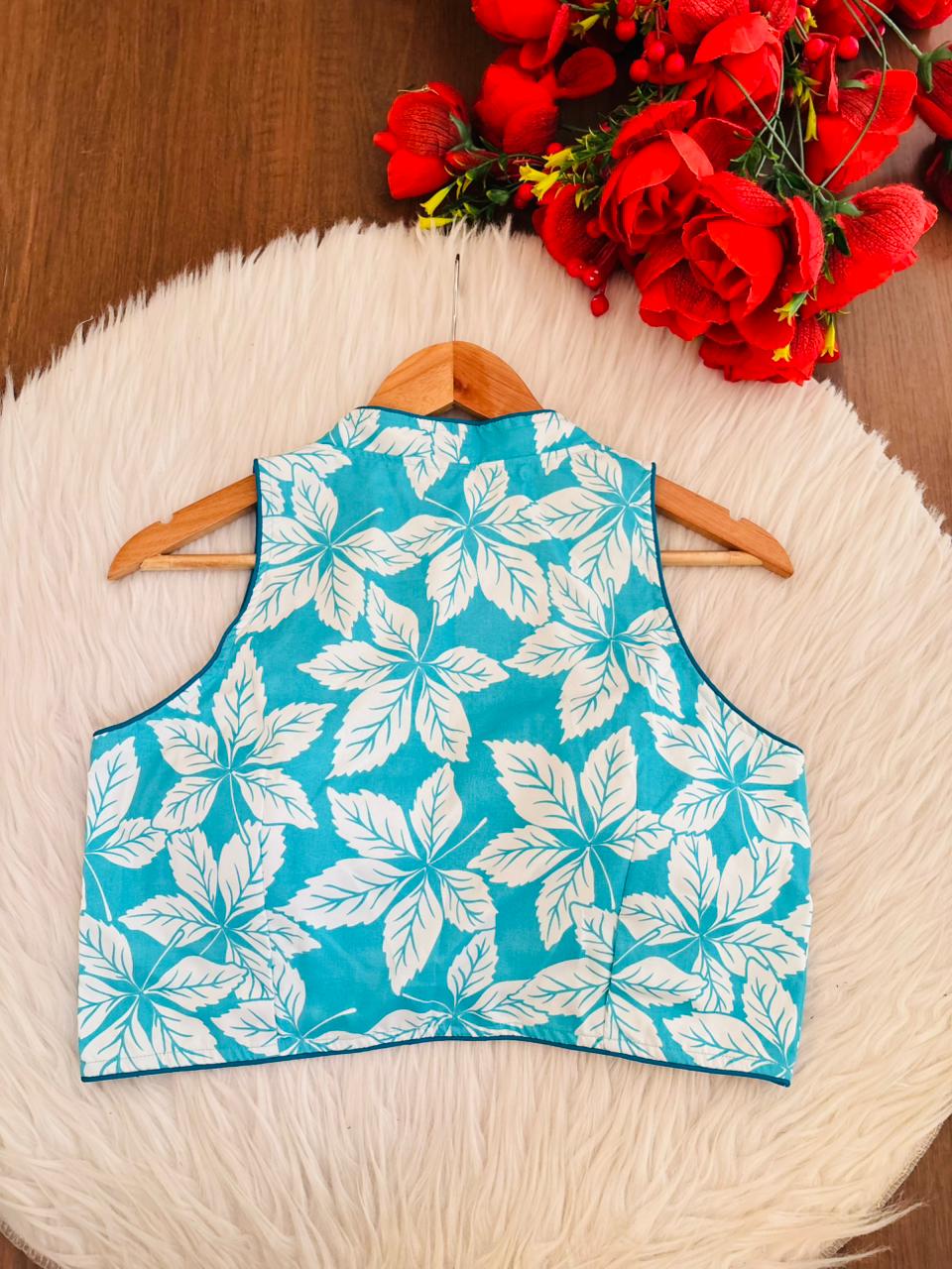 Color Pop Halter Neck Blouse