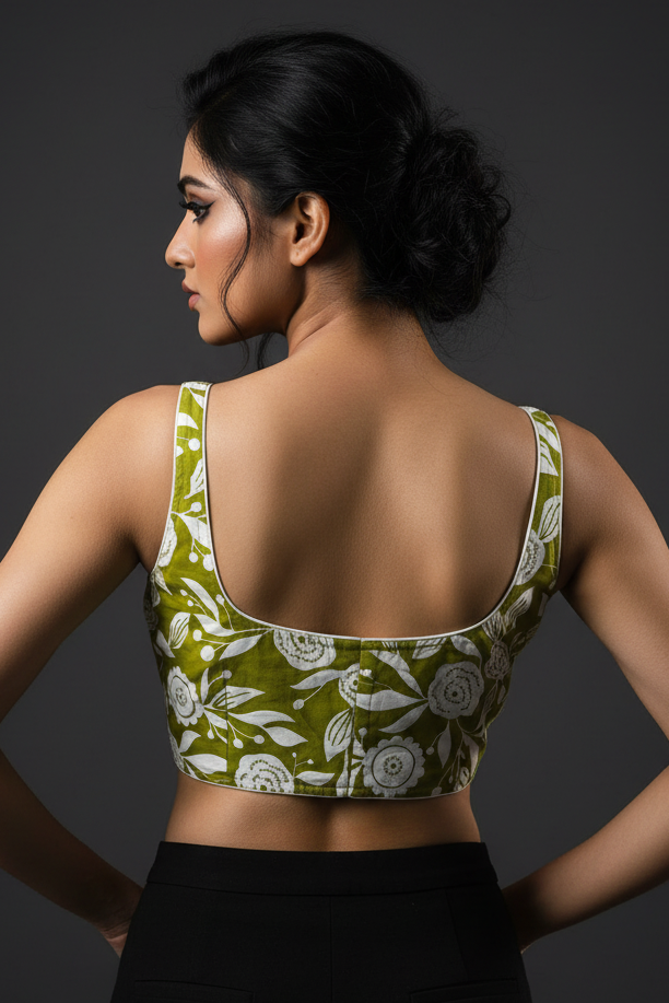 Unleash Your Elegance Printed Cotton Blouse
