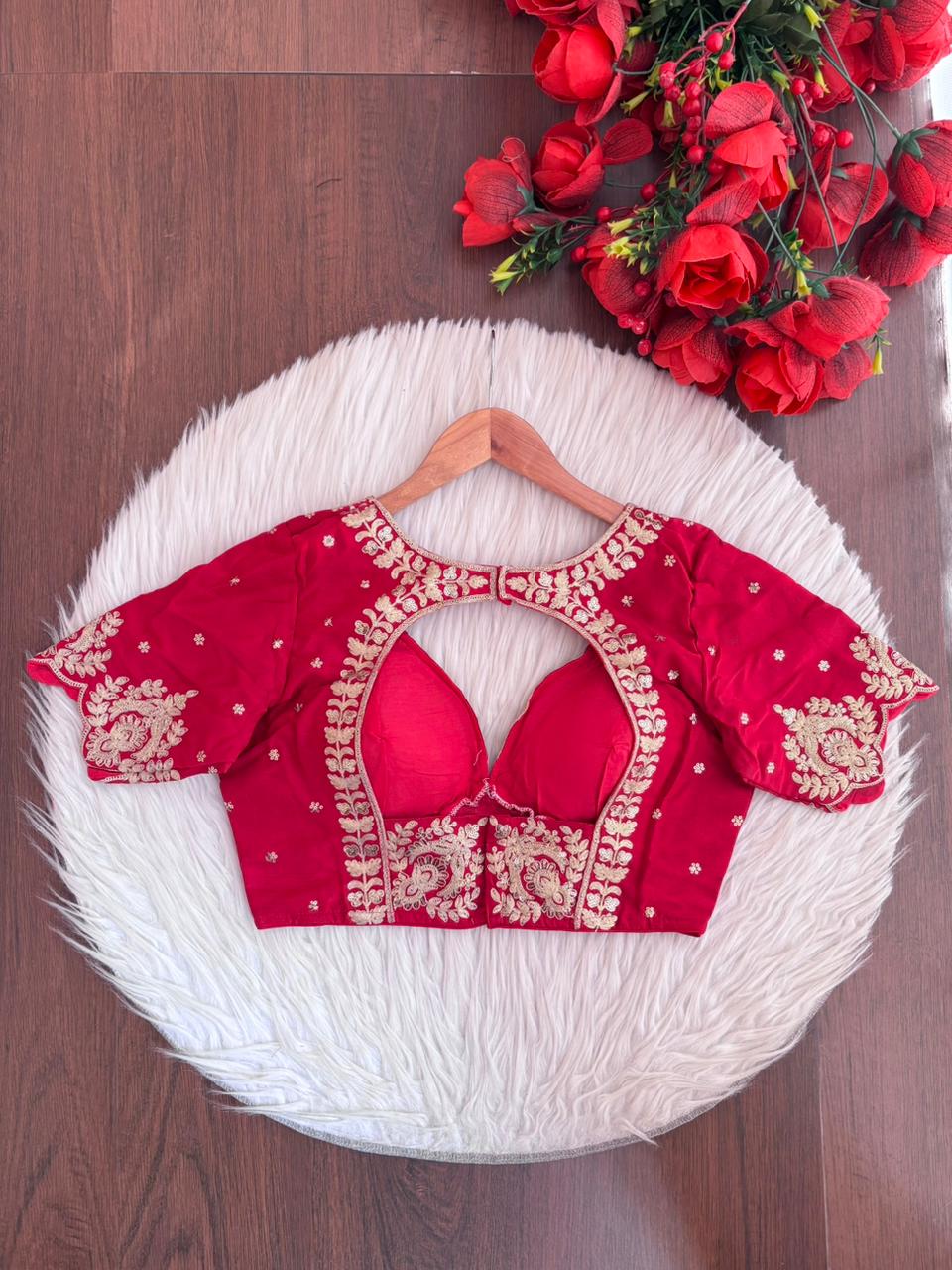 The Empress Glow V-Neck Blouse