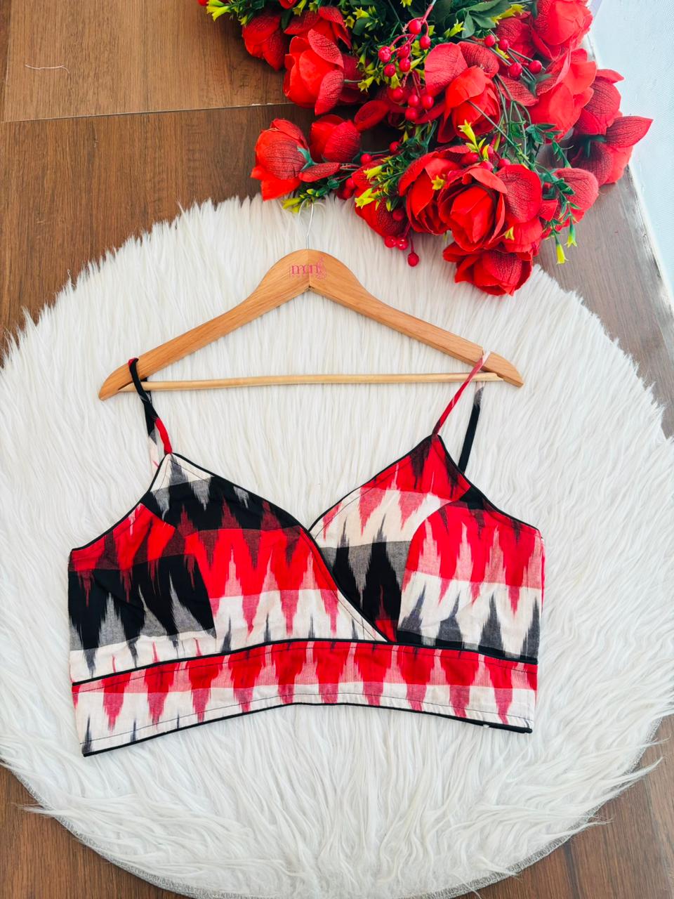 Style In Sunny Days-Ikkat Blouse