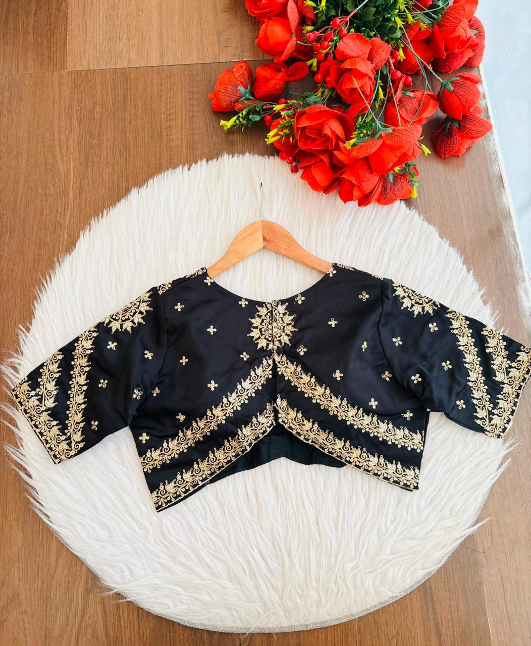 Infinity Loop Designer Fancy Silk Blouse