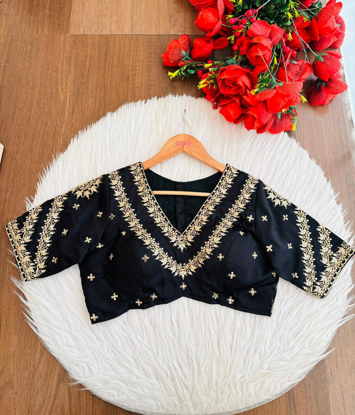 Infinity Loop Designer Fancy Silk Blouse