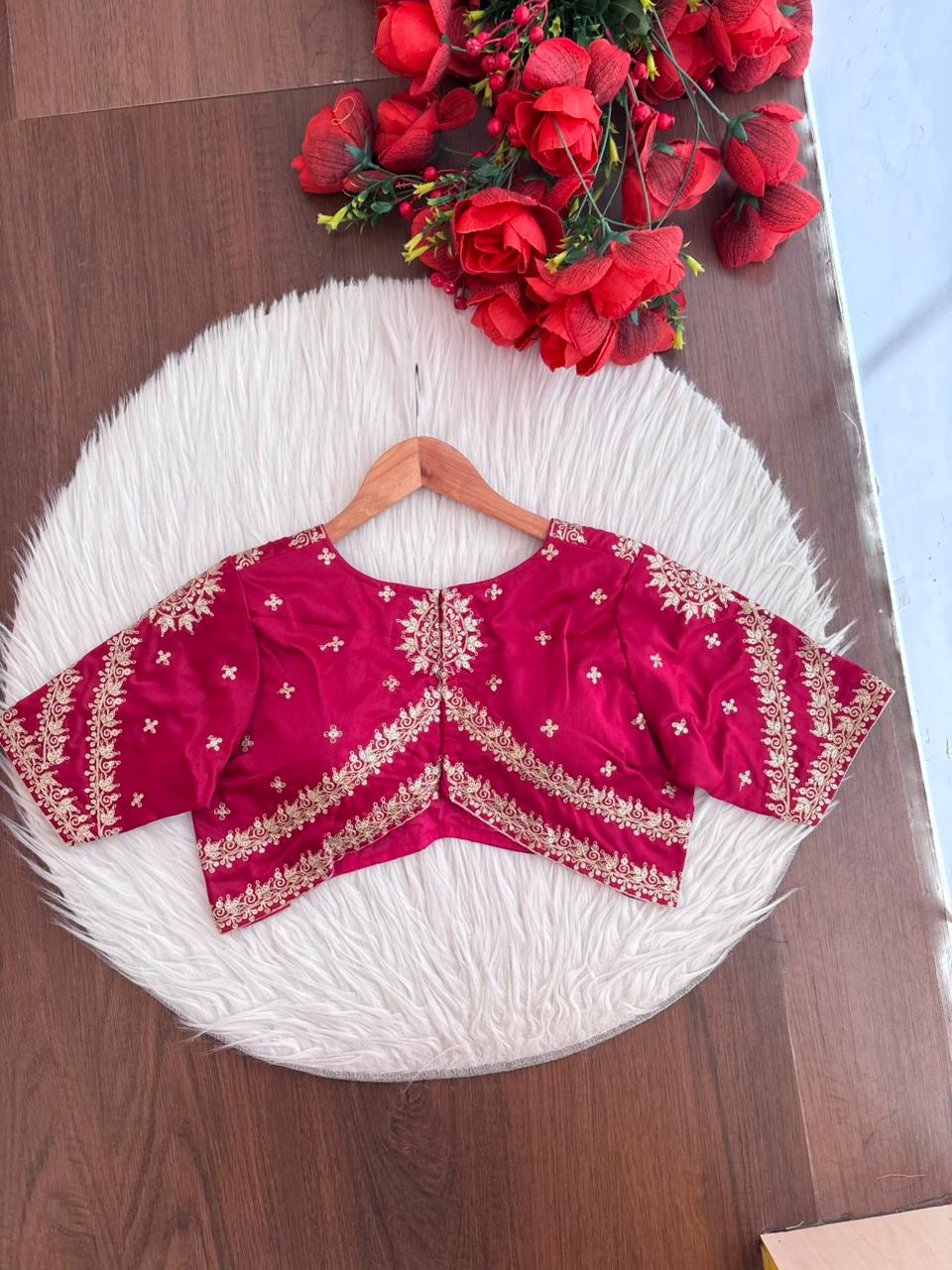 Infinity Loop Designer Fancy Silk Blouse