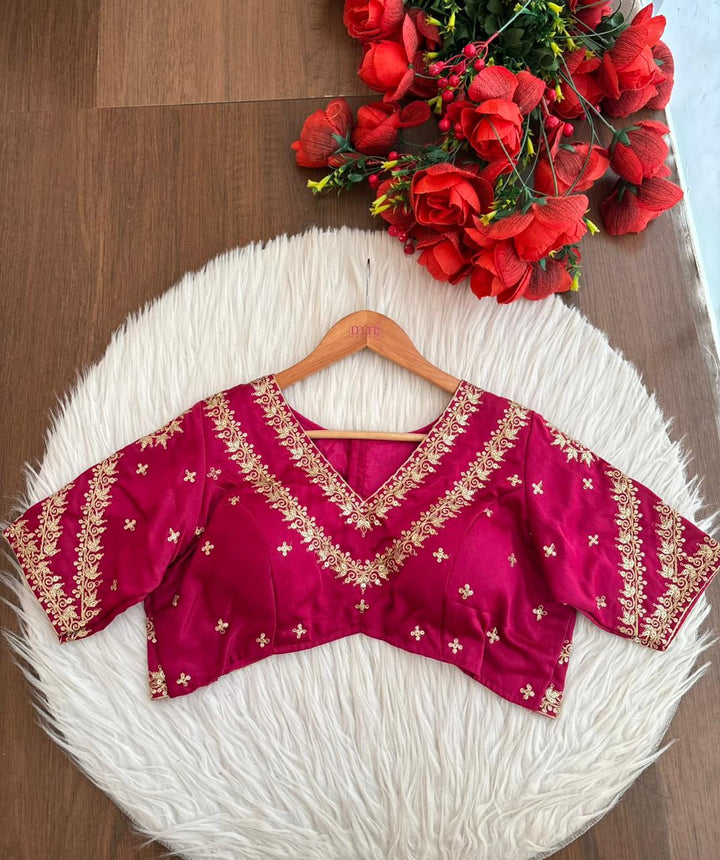 Infinity Loop Designer Fancy Silk Blouse