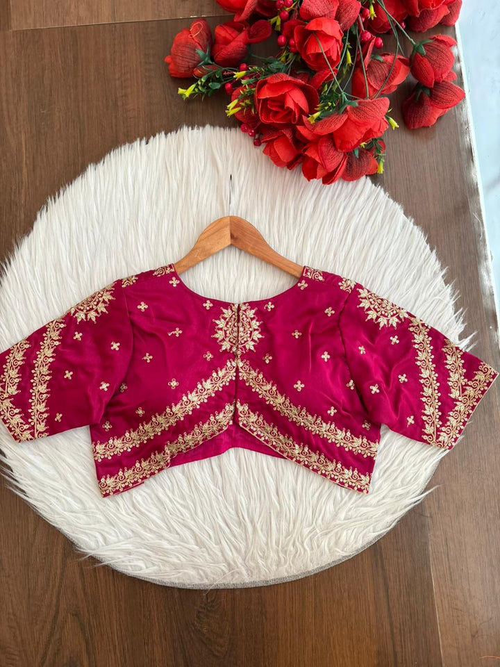 Infinity Loop Designer Fancy Silk Blouse