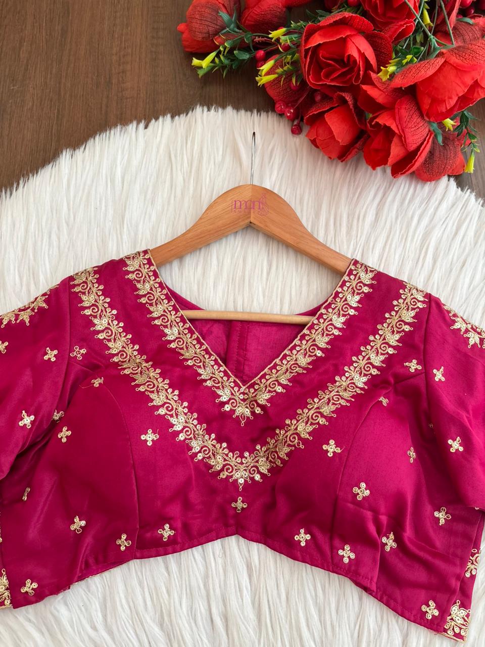 Infinity Loop Designer Fancy Silk Blouse