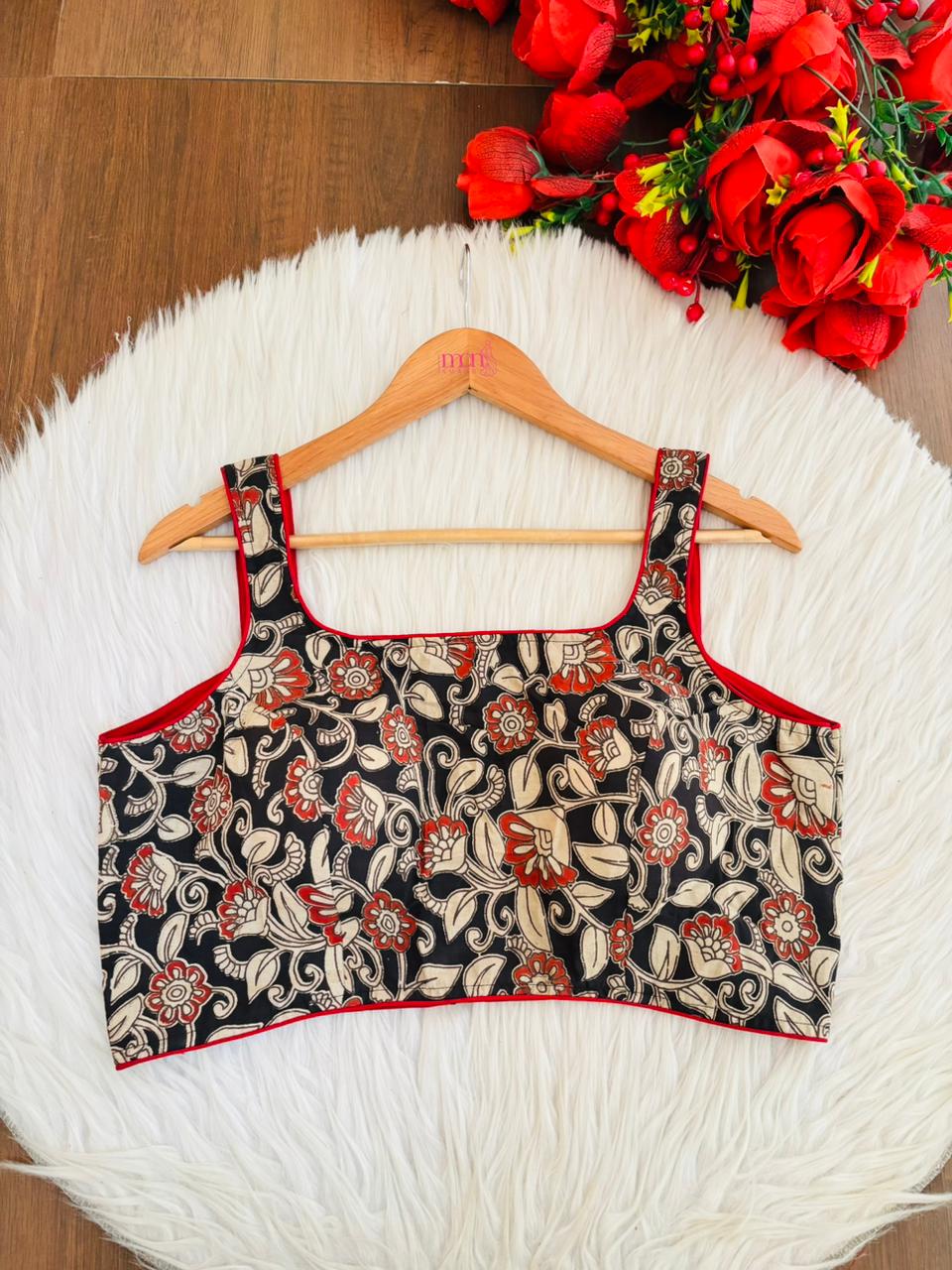 Pop Fusion kalamkari-Designer Blouse