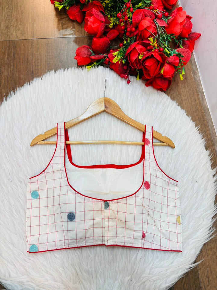 Ethnic Charm Designer Cotton Blouse