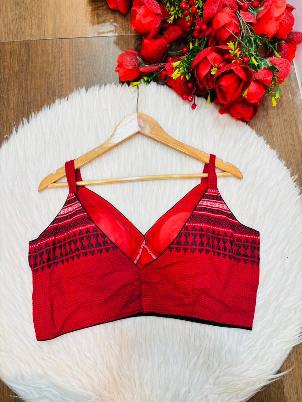 RongTulika Jamdani Designer Cotton Blouse