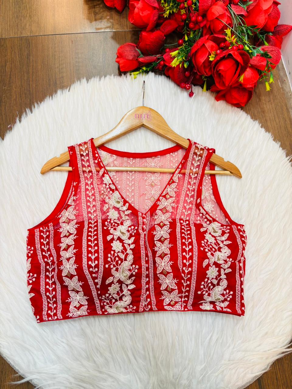 Delicate Threads Designer Net Blouse