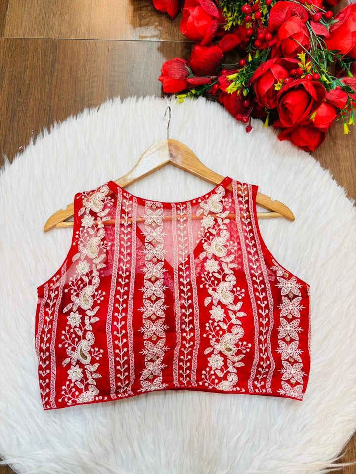 Delicate Threads Designer Net Blouse