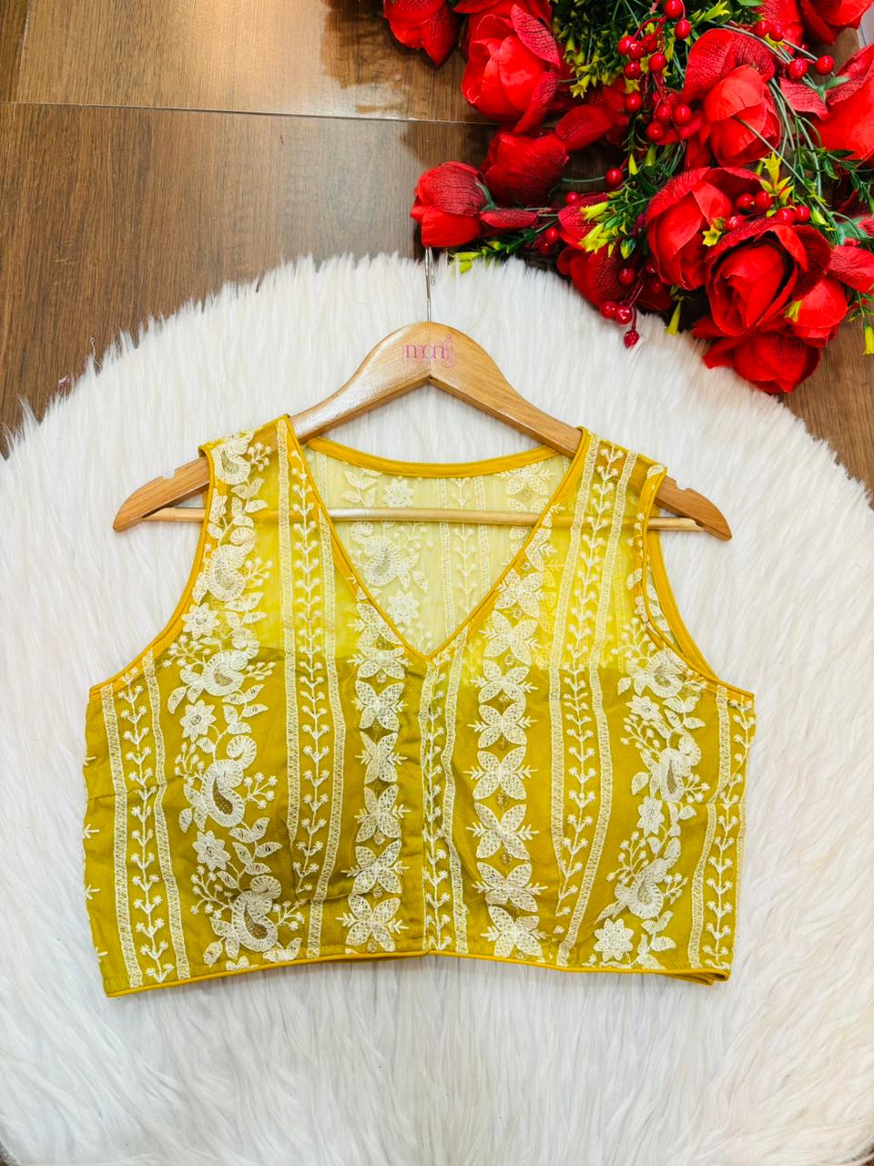 Delicate Threads Designer Net Blouse