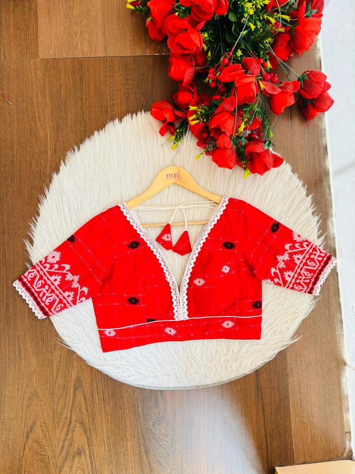 Tradition with Style Jamdani Designer Cotton Blouse