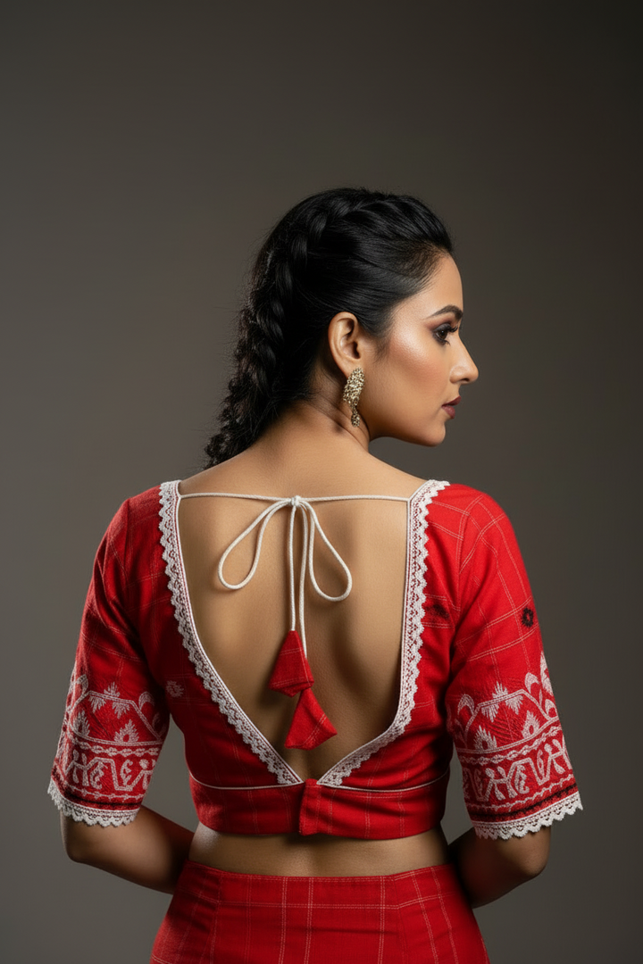 Tradition with Style Jamdani Designer Cotton Blouse