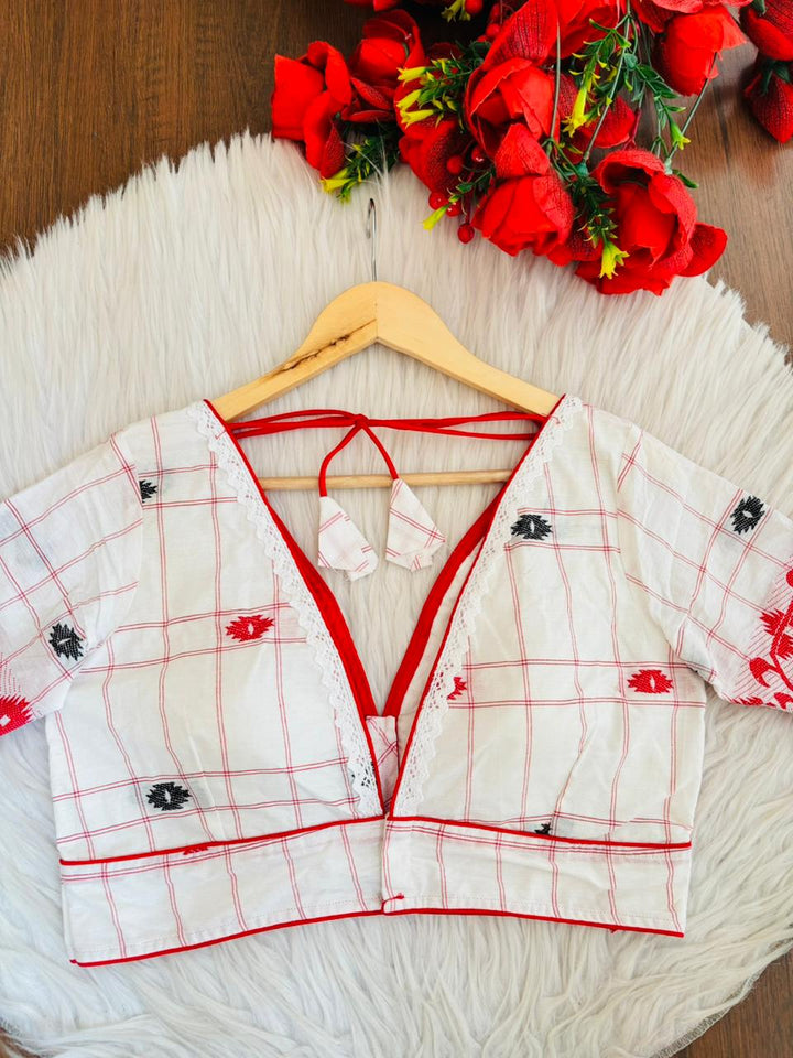 Tradition with Style Jamdani Designer Cotton Blouse