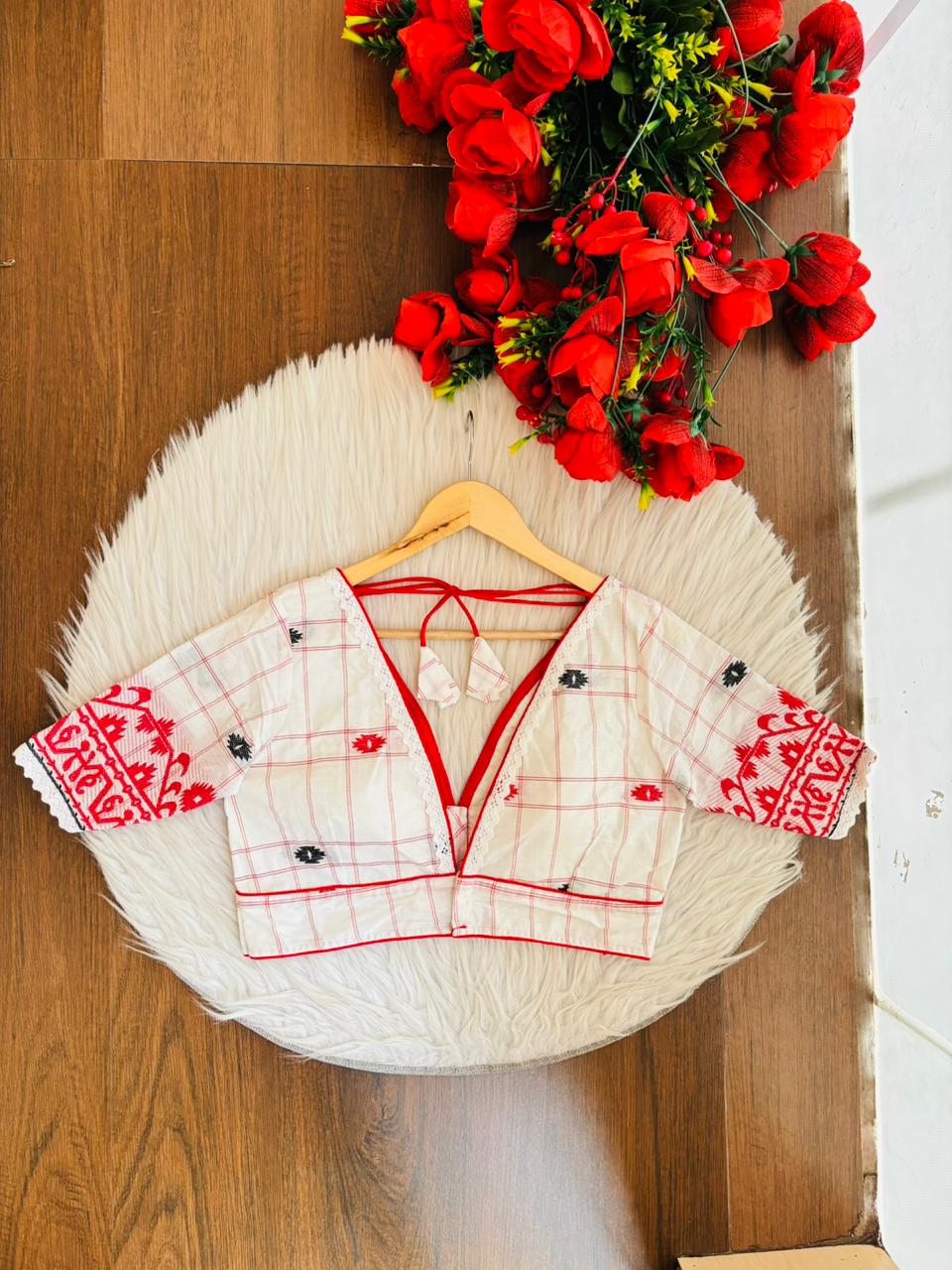 Tradition with Style Jamdani Designer Cotton Blouse