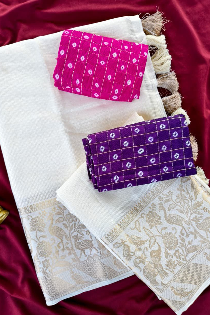 Rajsi Ivory Kota Saree