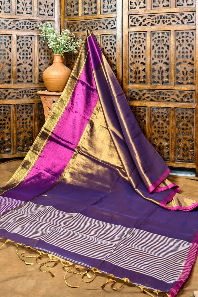 Hushed Romance Banarasi Tissue Silk