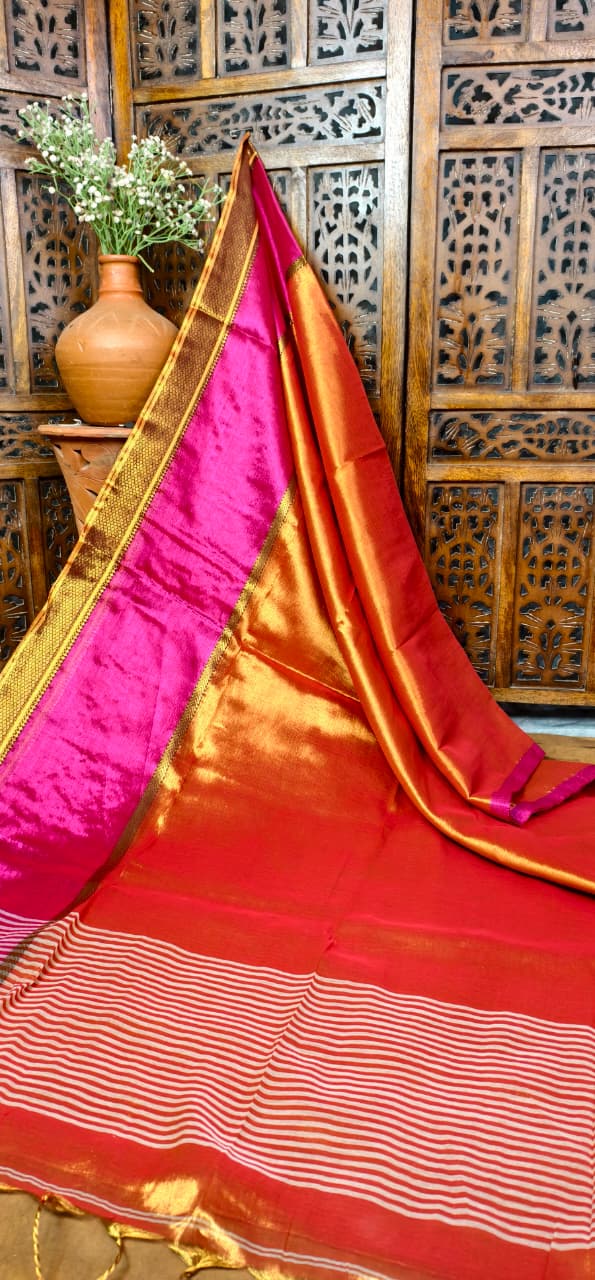 Hushed Romance Banarasi Tissue Silk