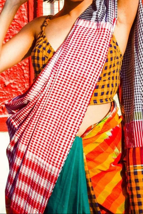 Mridu Chaya Mixmatch Cotton Saree