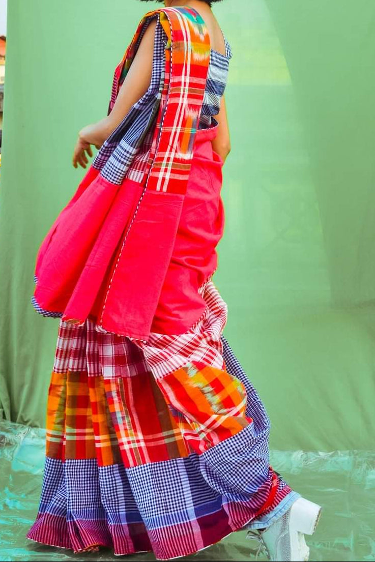 Mridu Chaya Mixmatch Cotton Saree