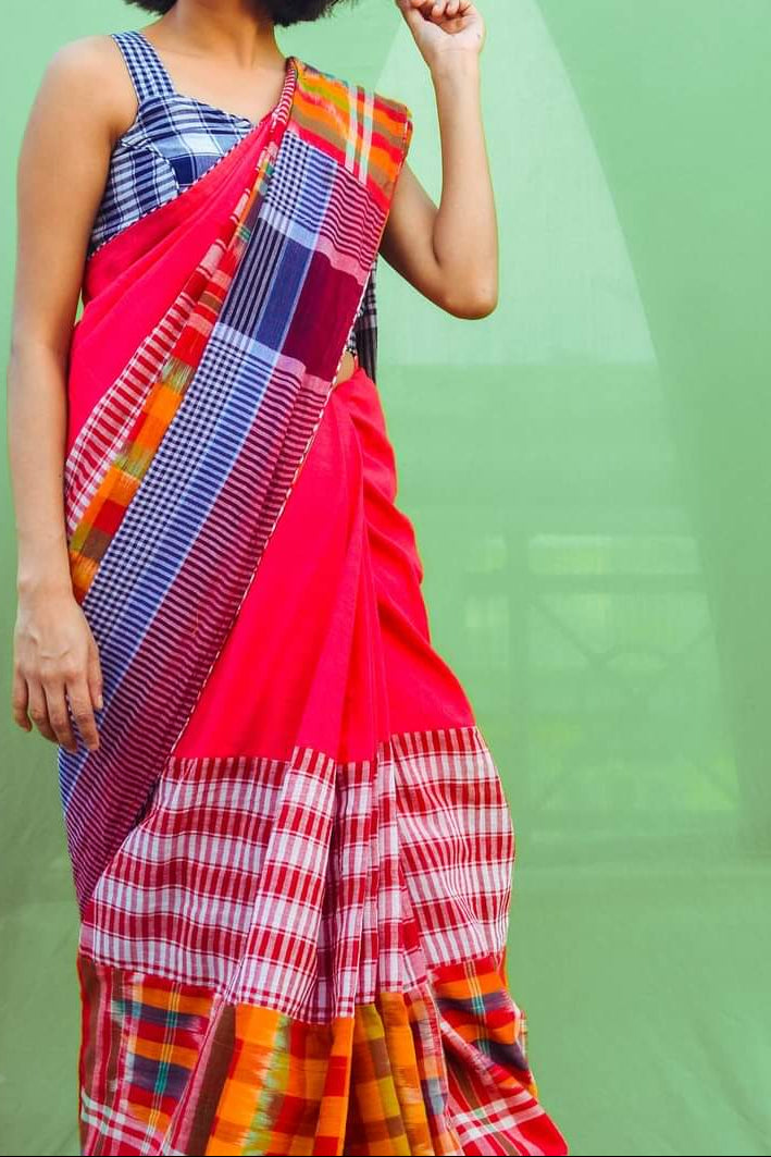 Mridu Chaya Mixmatch Cotton Saree