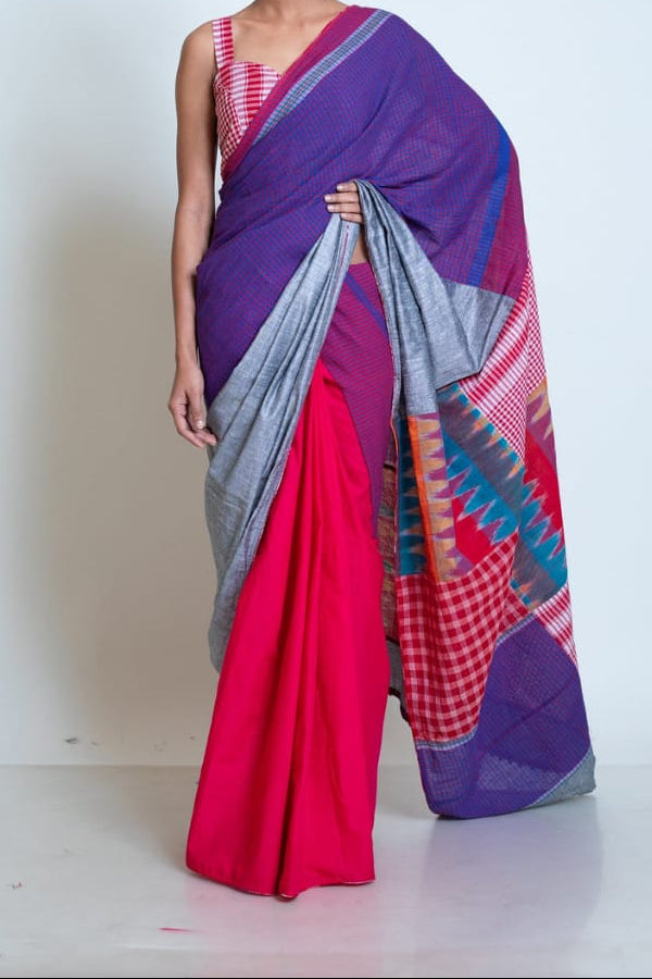 Mridu Chaya Mixmatch Cotton Saree