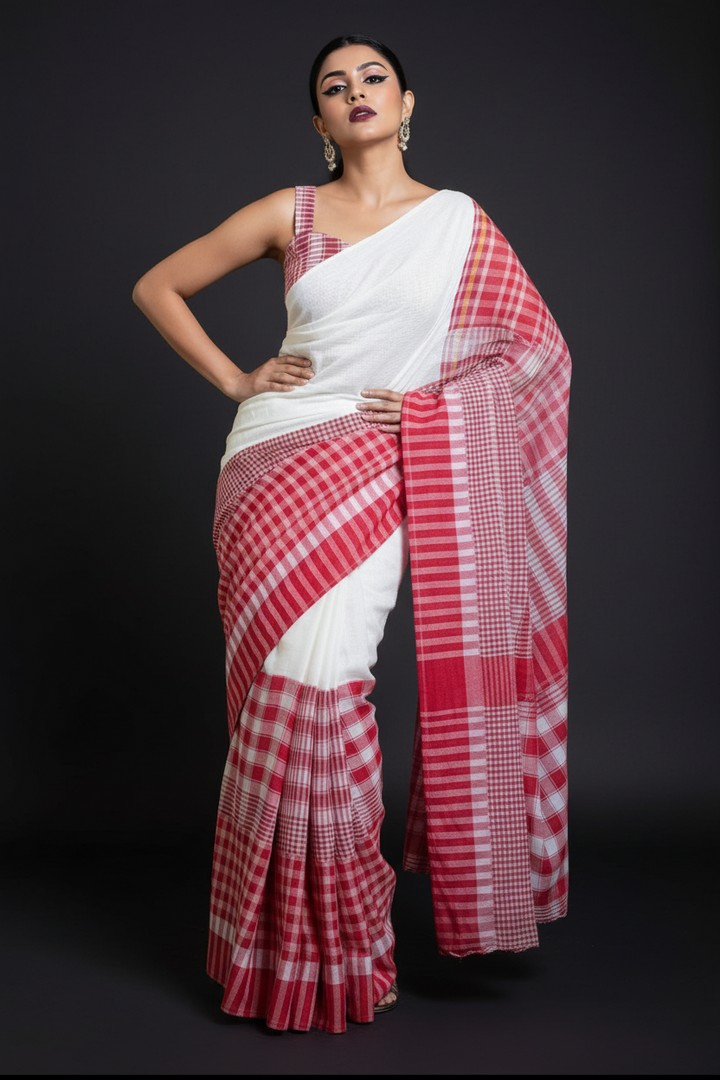 Mridu Chaya Mixmatch Cotton Saree