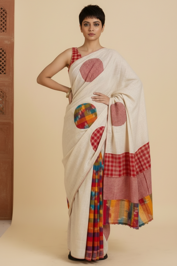 Mridu Chaya Mixmatch Cotton Saree