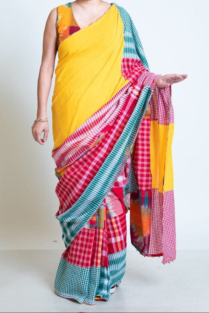 Mridu Chaya Mixmatch Cotton Saree