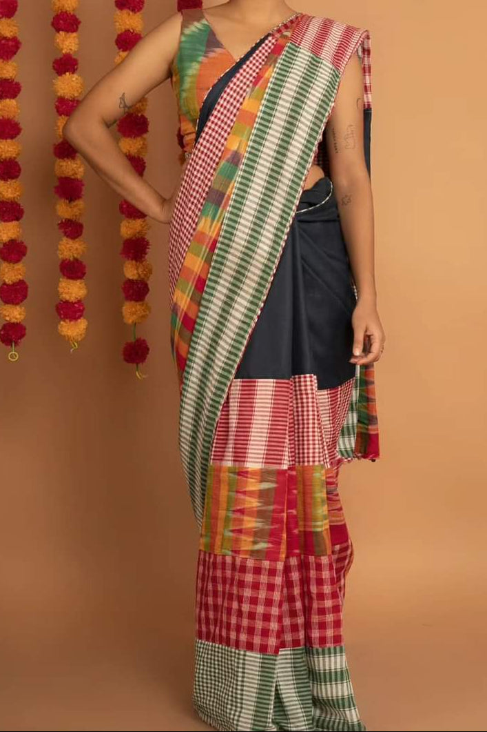 Mridu Chaya Mixmatch Cotton Saree
