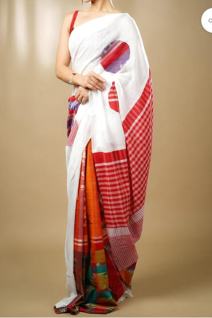 Mridu Chaya Mixmatch Cotton Saree