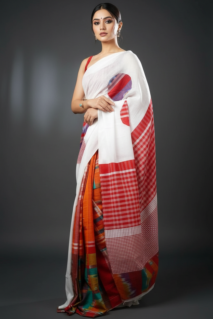 Mridu Chaya Mixmatch Cotton Saree