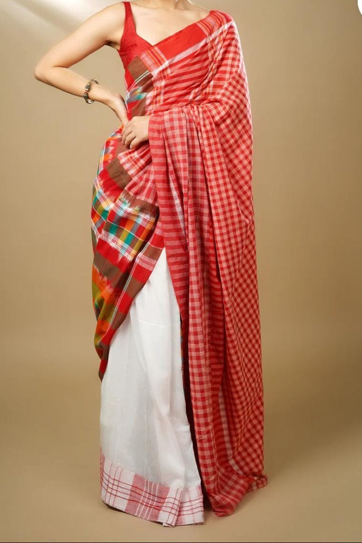 Mridu Chaya Mixmatch Cotton Saree
