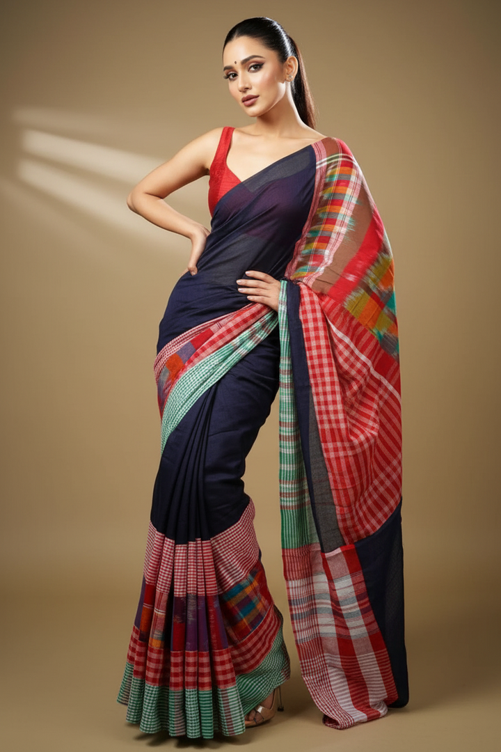 Mridu Chaya Mixmatch Cotton Saree