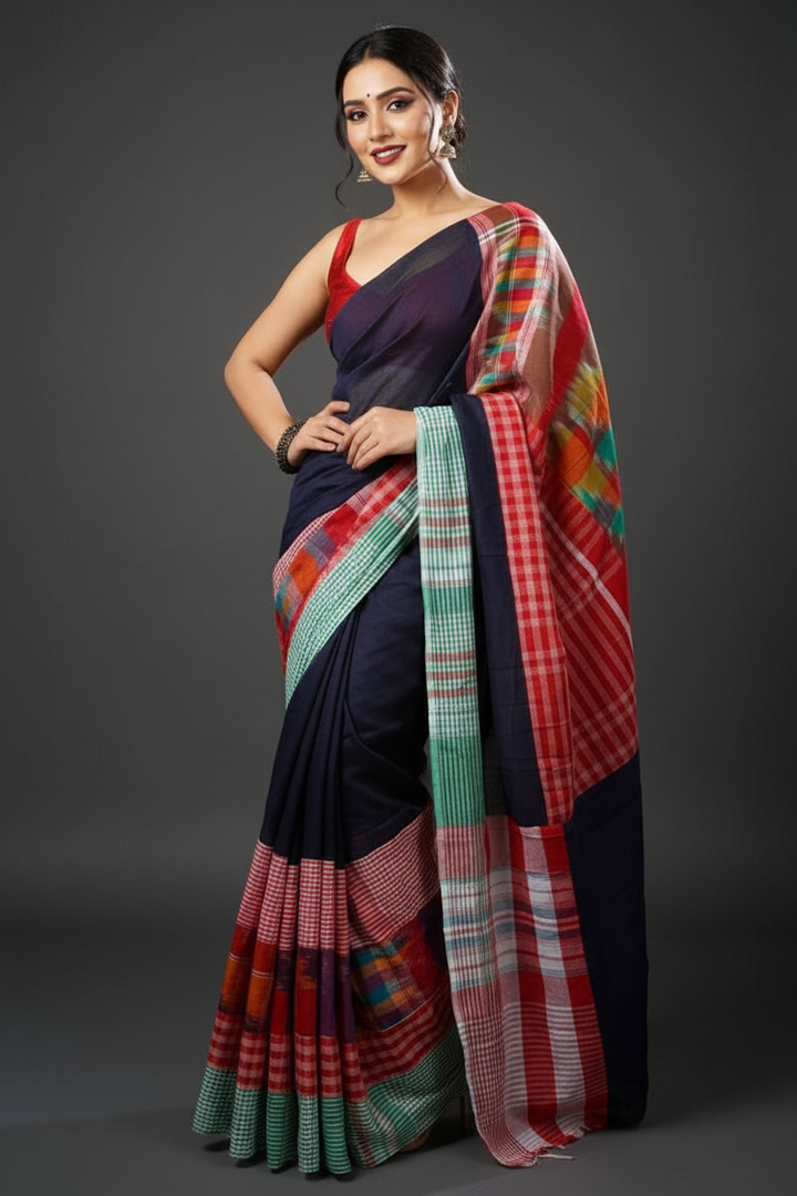 Mridu Chaya Mixmatch Cotton Saree