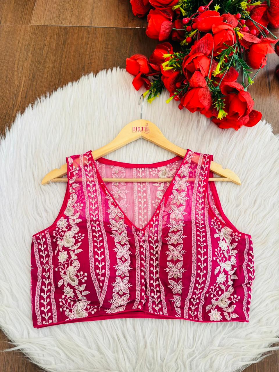 Delicate Threads Designer Net Blouse