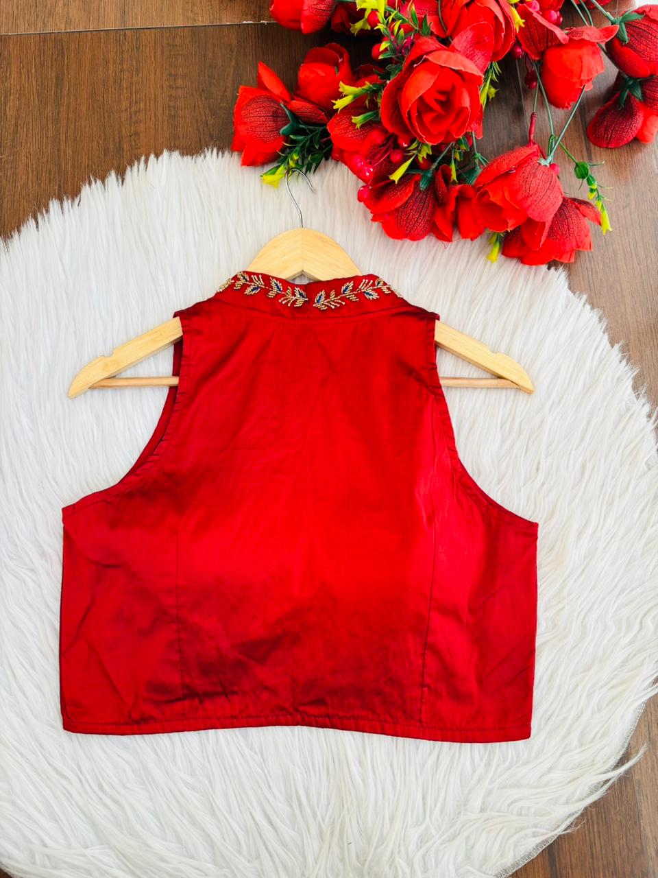 Dreamy Look- Aari Hand work Halter Blouse