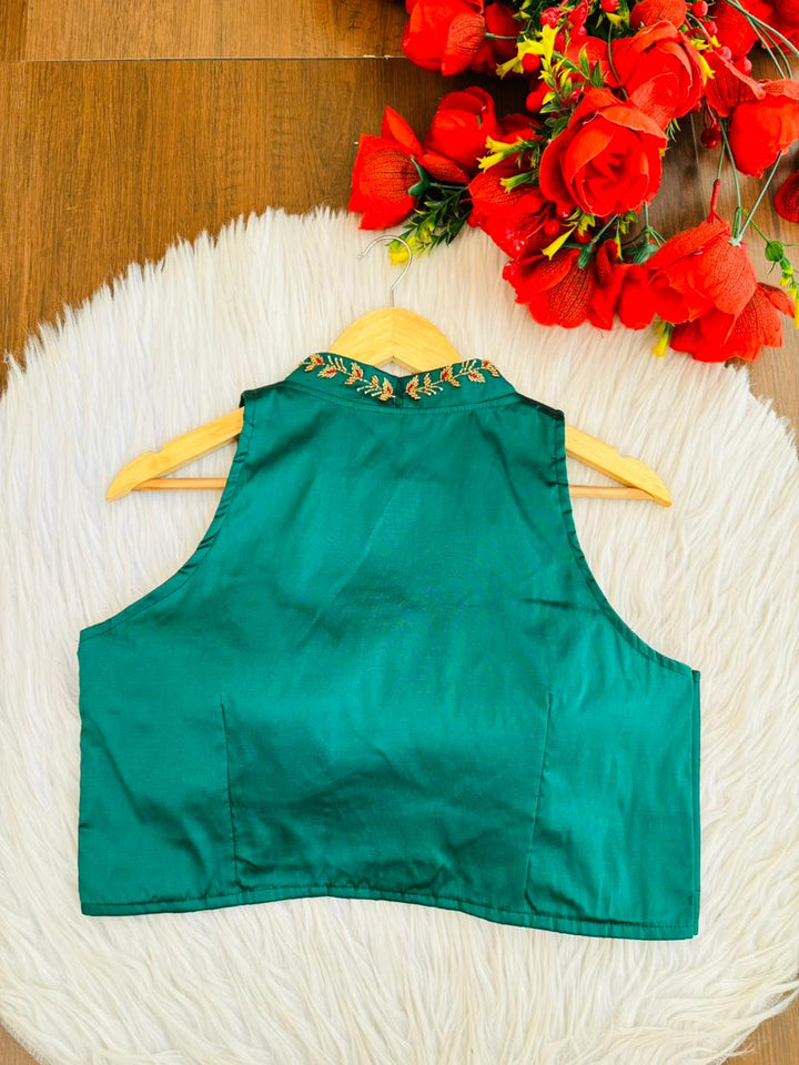 Dreamy Look- Aari Hand work Halter Blouse