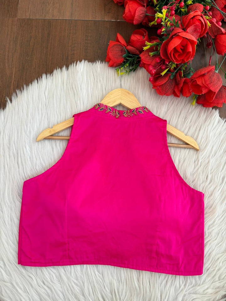 Dreamy Look- Aari Hand work Halter Blouse