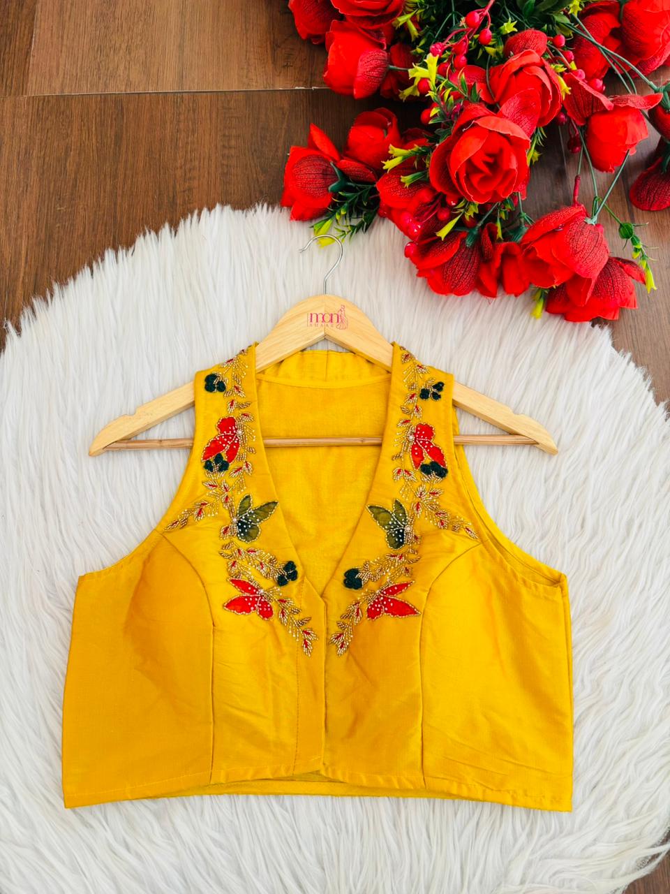 Dreamy Look- Aari Hand work Halter Blouse
