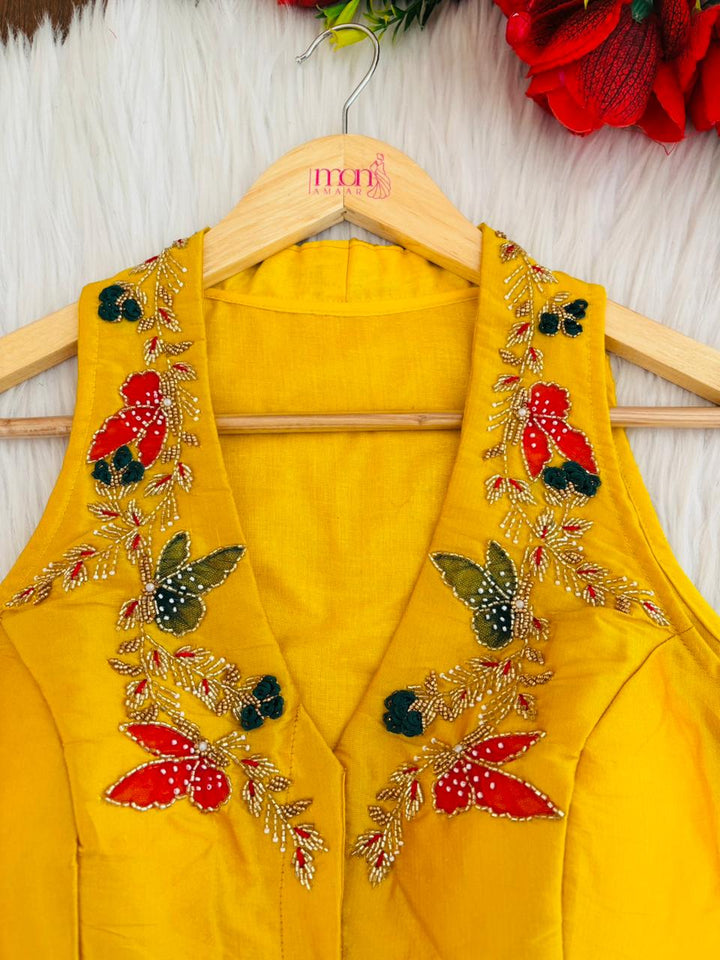 Dreamy Look- Aari Hand work Halter Blouse