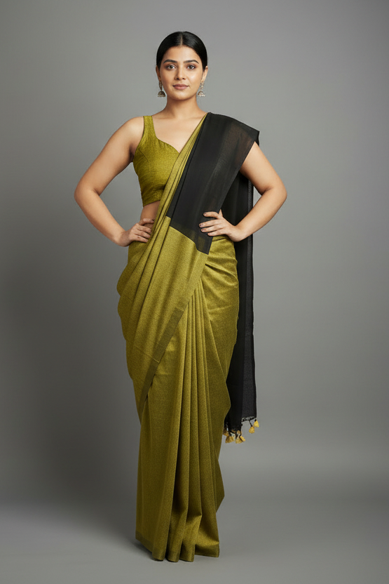 Chitrangada Khadi Cotton Saree